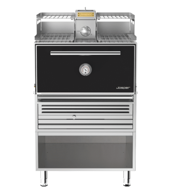 Josper HJX-PRO-L175-WT large model charcoal oven with warmer and table.