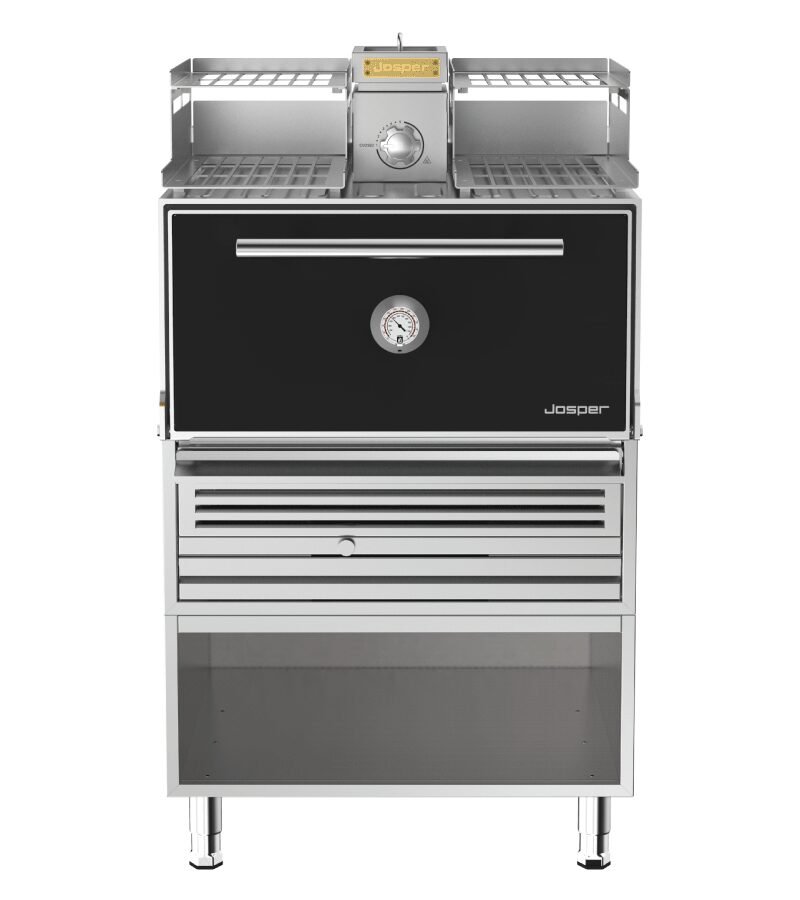 Josper HJX-PRO-L175-WT large model charcoal oven with warmer and table. (HJX-PRO-L175-WT)