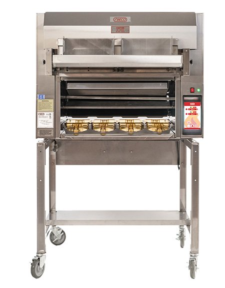 Nieco MV64-2 gas split dual belt automatic broiler.