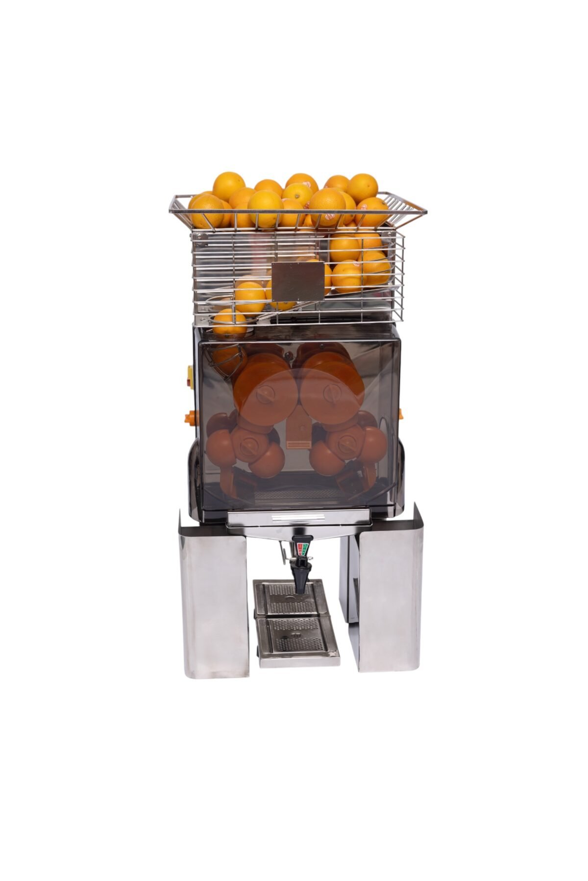 Longo & Co - OJ-250 Commercial Orange Juice Machine with Tap Start and Auto Feeder