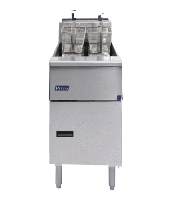 Pitco SF-SE14S-SSTC solstice electric solo filter fryer.