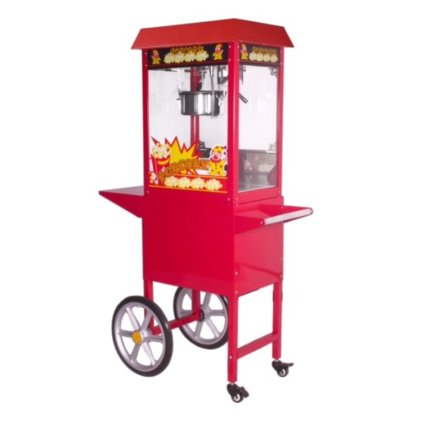 Popcorn Machine with Cart – Commercial 220W