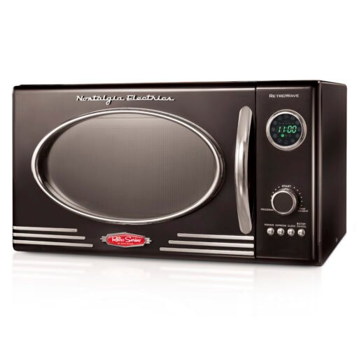 Nostalgia Retro Microwave Oven - black