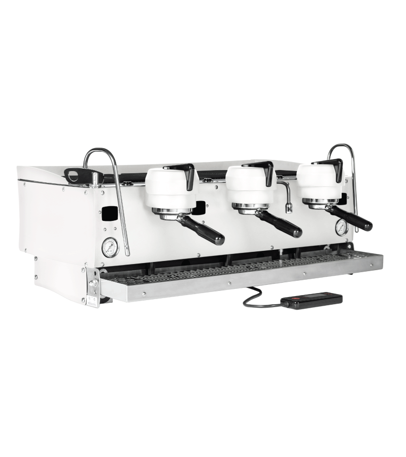 Synesso S300 white 3 group espresso machine.