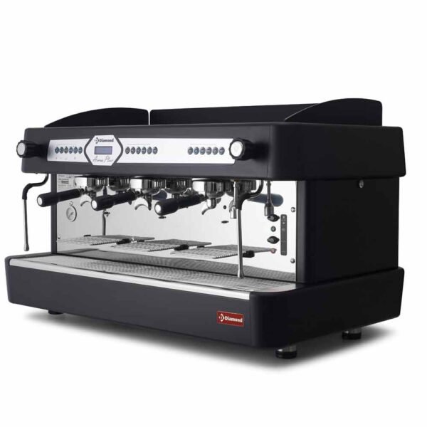 Diamond AROMA/3EB_DVA12 Black Espresso Automatic Coffee Machine with Water Softener