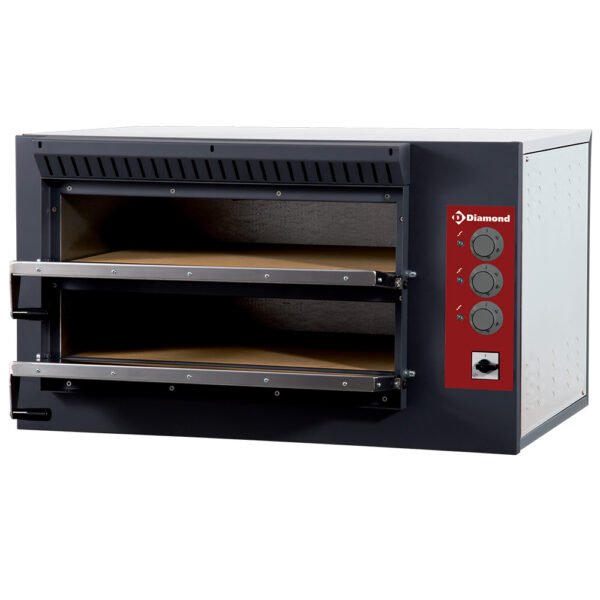 Diamond E3F/24R Electric Twin Deck Pizza Oven, 2 Chambers