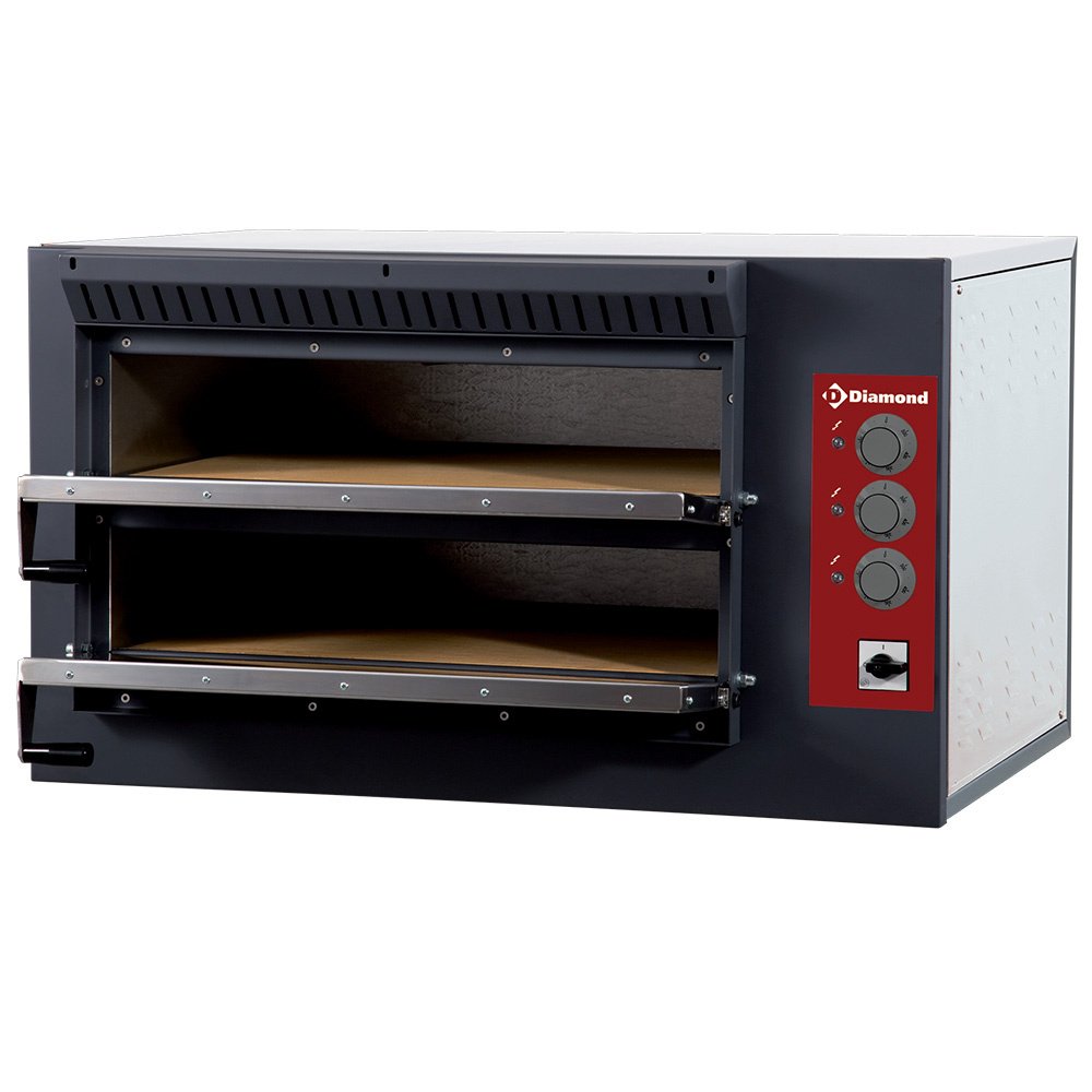 Diamond E3F/24R Electric Twin Deck Pizza Oven, 2 Chambers