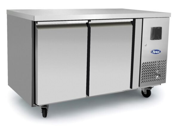 Atosa EPF3462HD 2 Door Heavy Duty Preparation Counter Freezer, 280 Litres