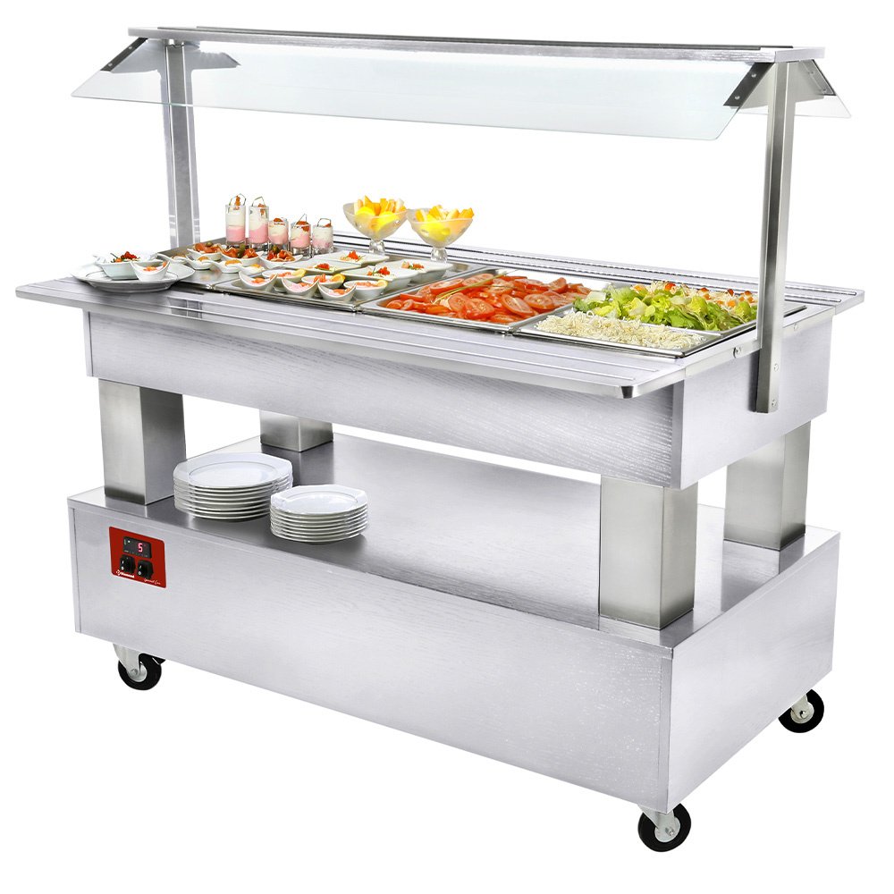 Diamond BSB/4N-A1-R2 Refrigerated Buffet Salad Bar, 4 x 1/1 GN