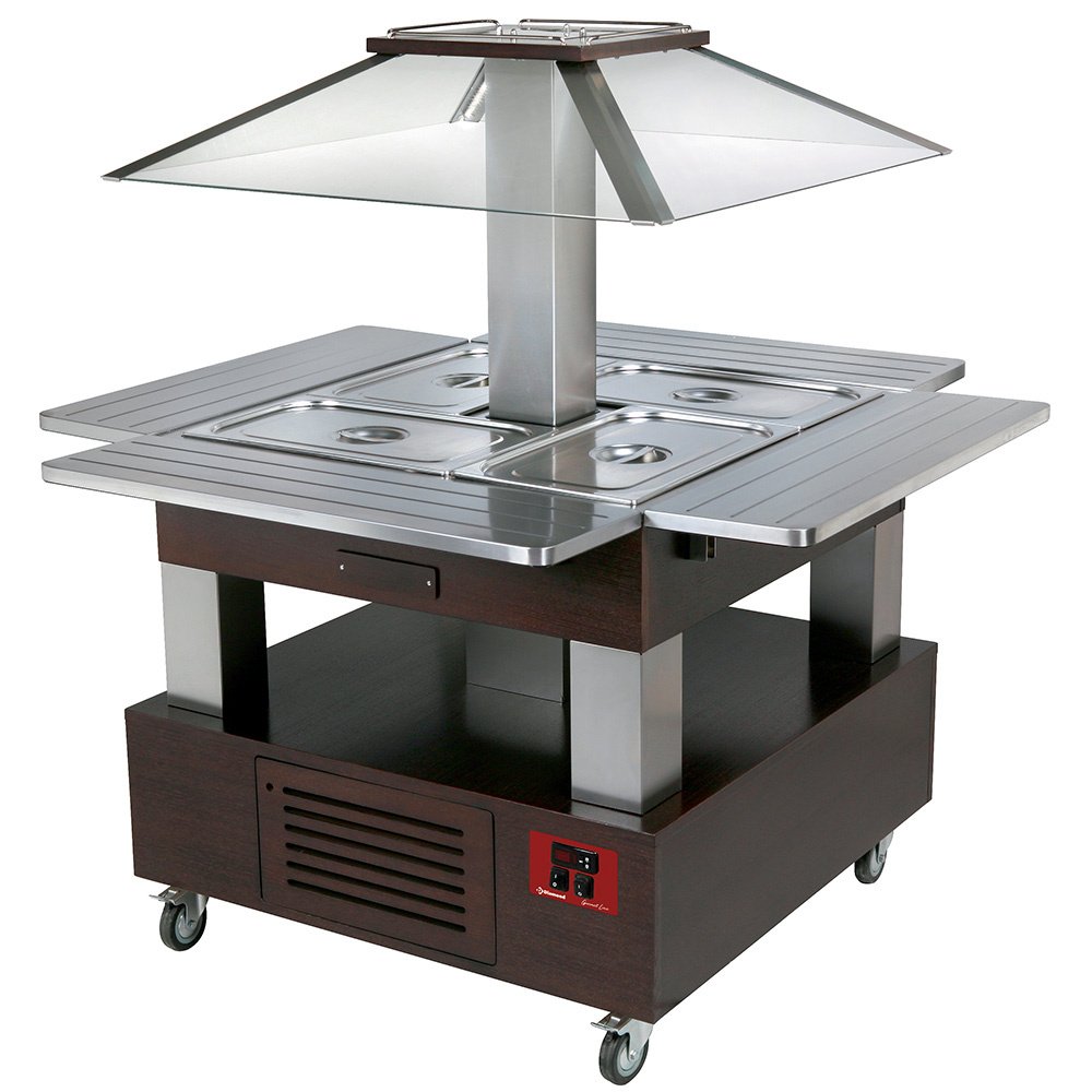 Diamond CSB/4D-B1-R2 Refrigerated Island Buffet Salad Bar