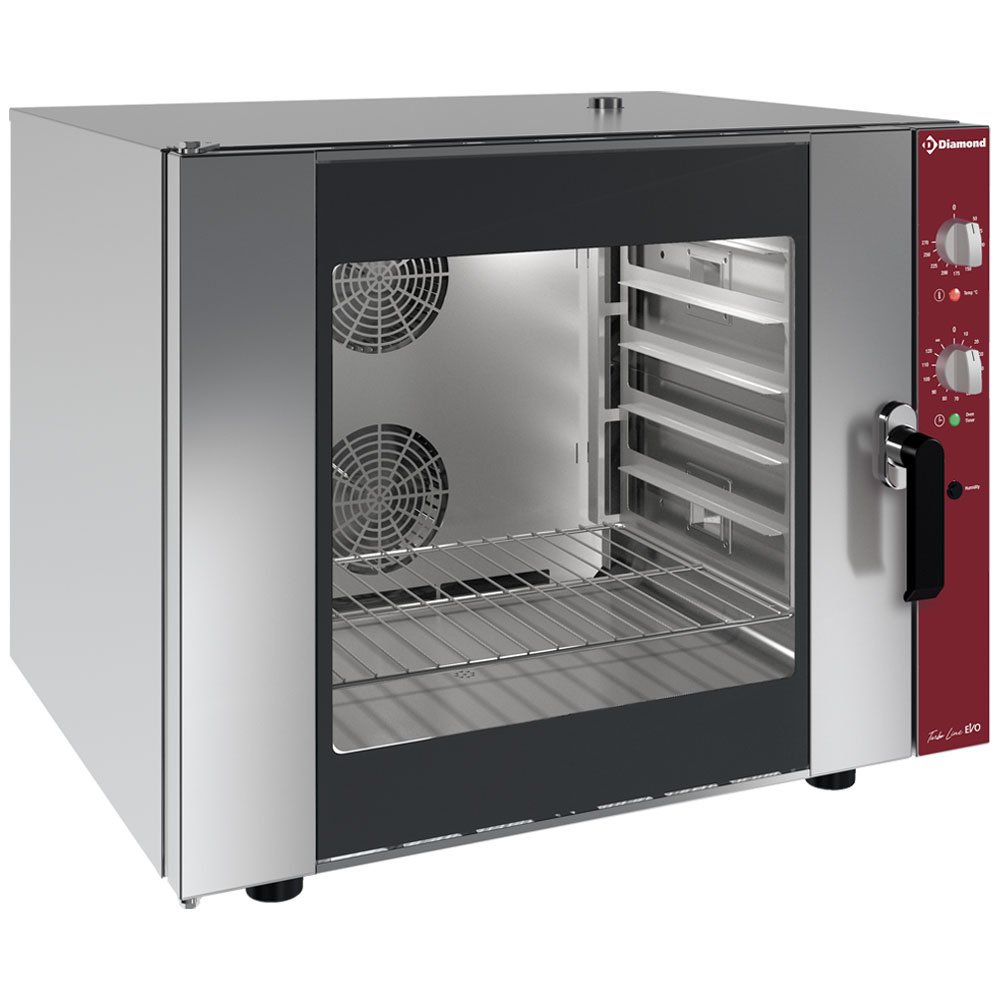 Diamond CGE611-BQ Electric Convection Oven with Manual Humidifier, 7.8kW