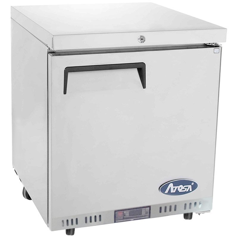 Atosa MBC24F Single Door Stainless Steel Undercounter Freezer, 145 Litres