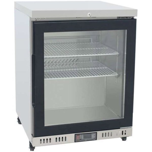 Atosa MBC24FG Glass Single Door Undercounter Freezer, 145 Litres