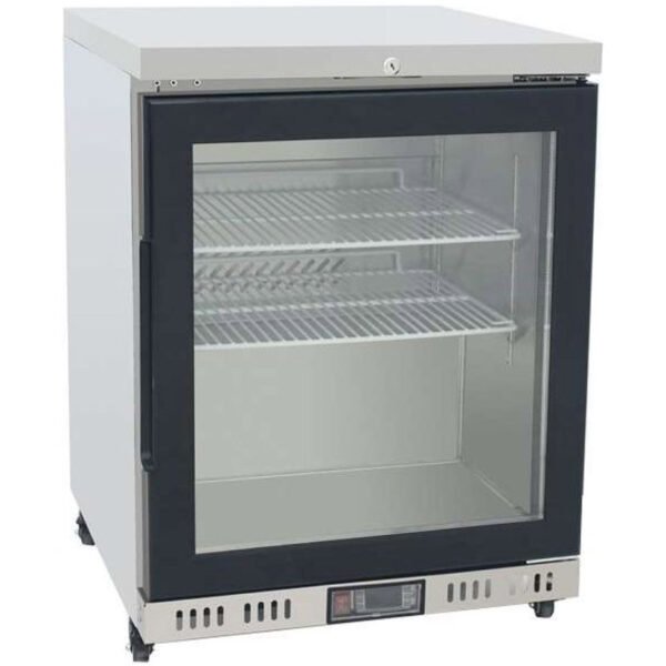 Atosa MBC24G Glass Single Door Undercounter Fridge, 145 Litres