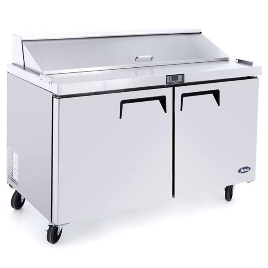 Atosa MSF8302GR 2 Door Heavy Duty Ambient Preparation Counter, 379 Litres