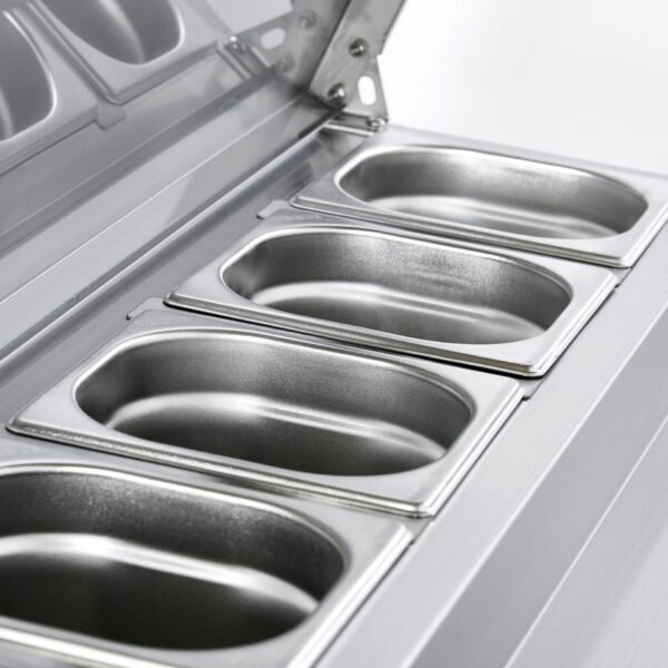 Sterling Pro Cobus SPU200PZ 2 Door Pizza Preparation Counter 5 x GN1/6, 240 Litres - view 3