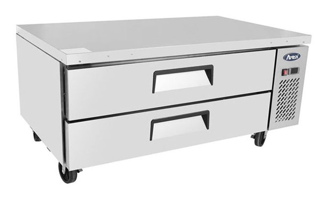 Atosa MGF8450GR 2 Drawer Refrigerated Chef Base 215 Litres, 2 x 2/1GN & 6 x 1/6GN