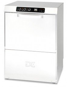 DC SXD50ISD Standard Extra Range 500mm Basket Frontloading Commercial Dishwasher with Integrated Water Softener & Drain Pump, 12 Plates