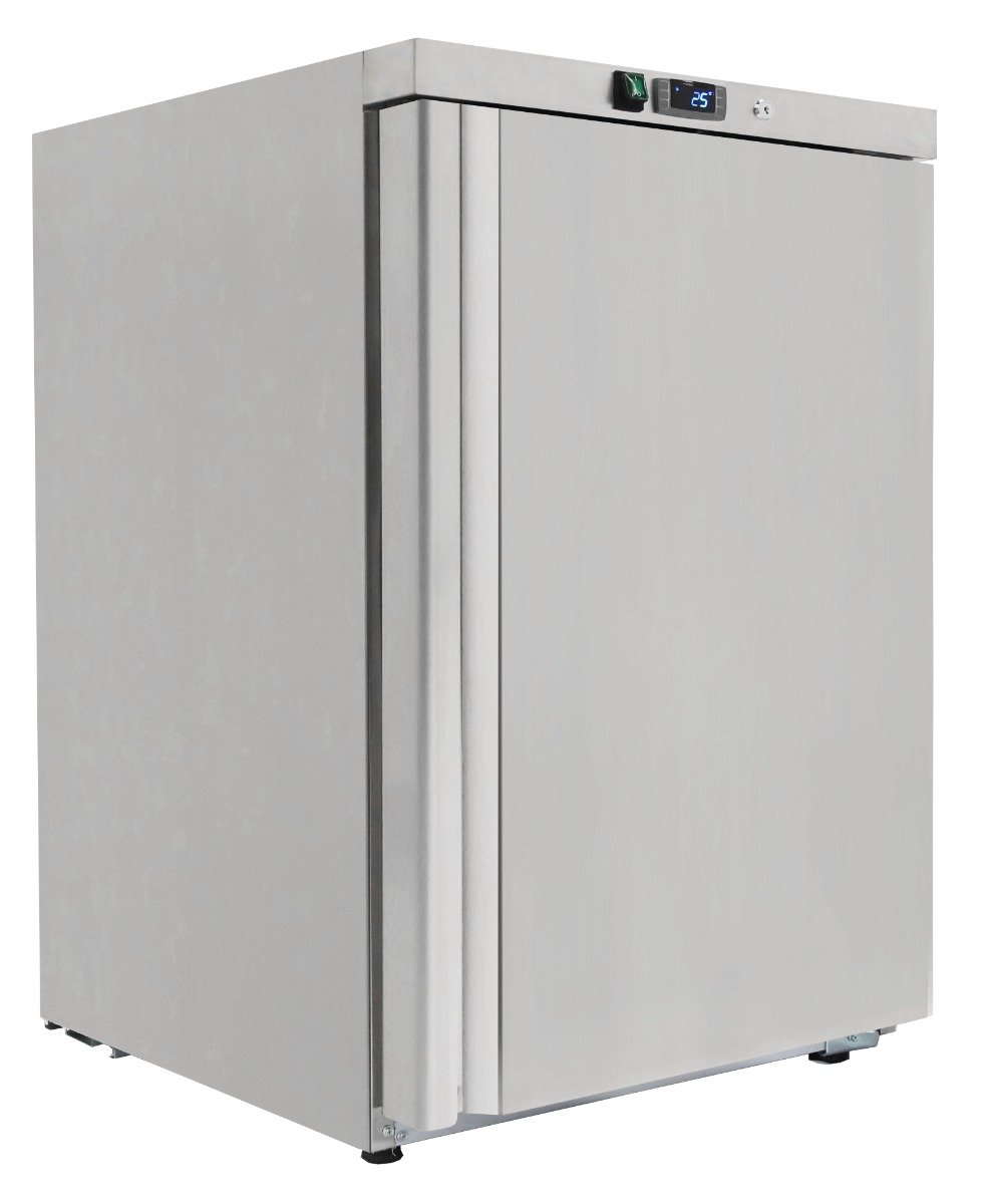 Sterling Pro Cobus SPF200S Single Door Stainless Steel Undercounter Freezer, 140 Litres