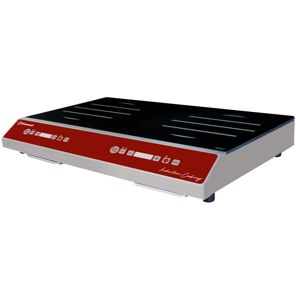 Diamond IND-2F35/DH Double Zone Induction Hob, 3.5kW