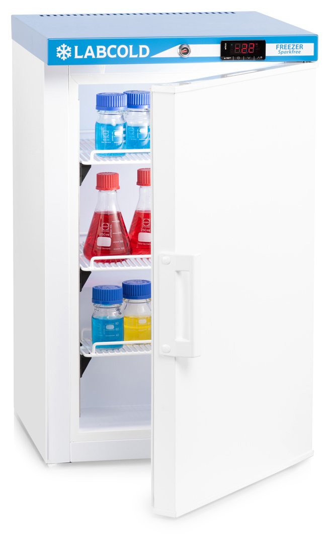 Labcold RLVF0217 Single Door Sparkfree Laboratory Undercounter Freezer, 66 Litres
