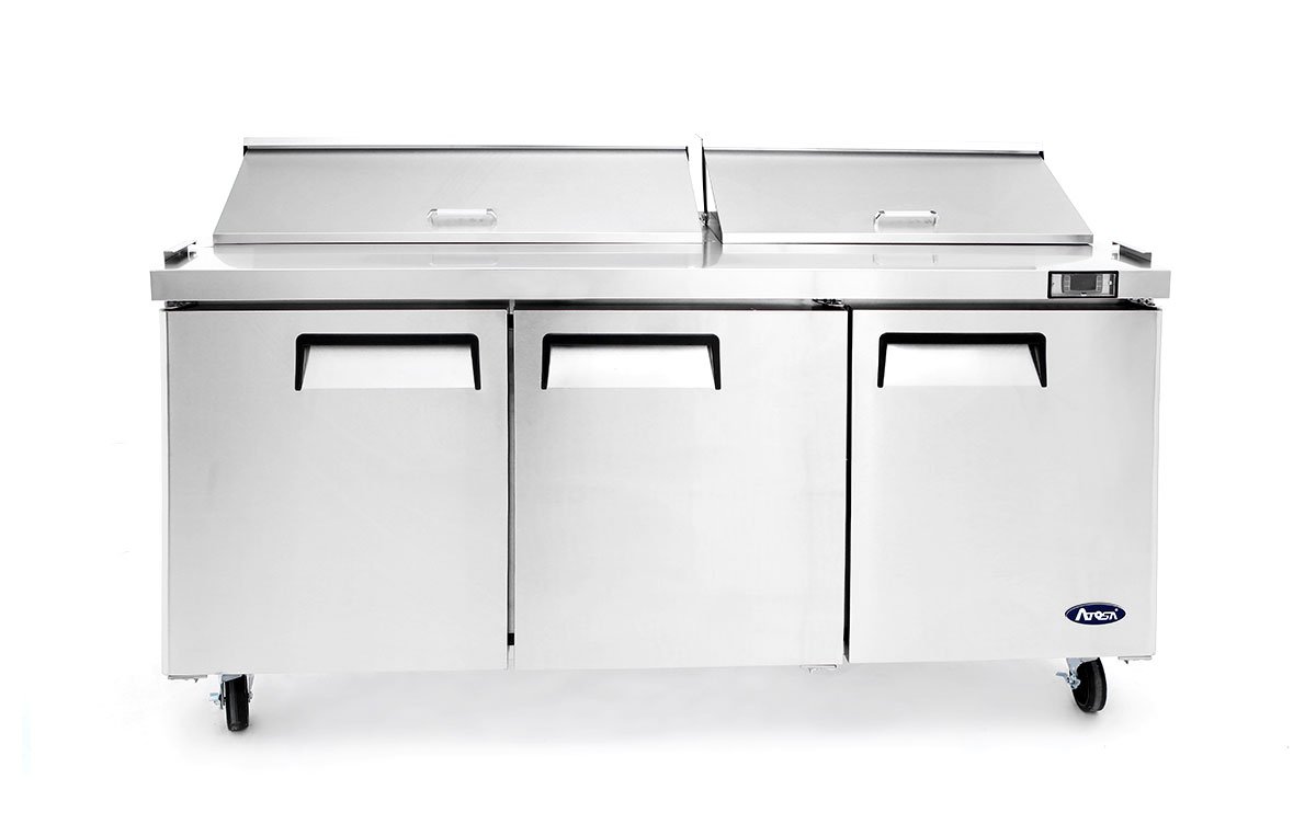 Atosa MSF8304GR 3 Door Heavy Duty Ambient Preparation Counter, 598 Litres