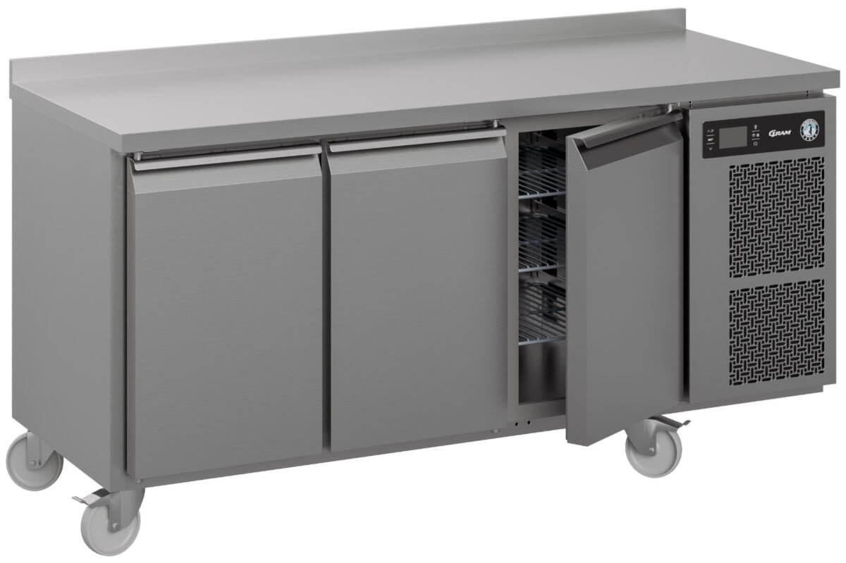 Hoshizaki Premier K 3 A5 DL DL DR C U 3 Door Stainless Steel Refrigerated Counter with Splashback, 463 Litres