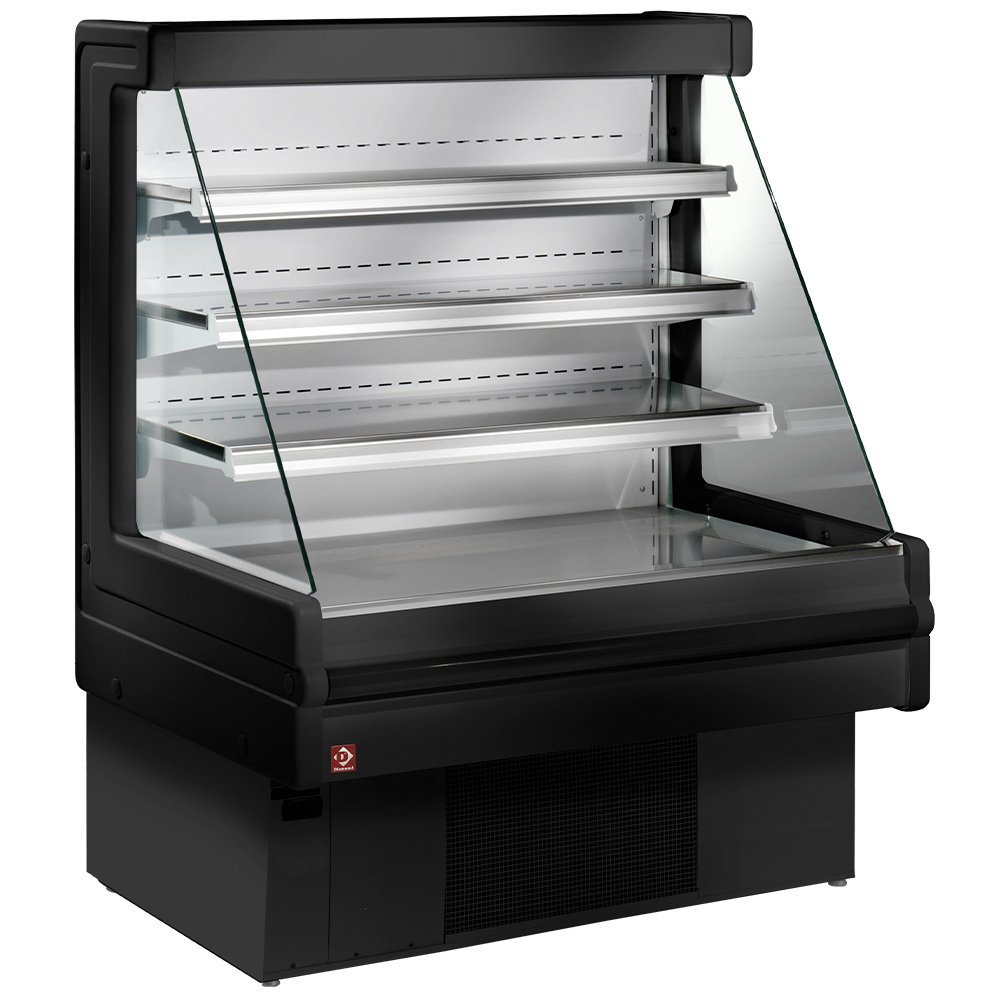 Diamond MN12B-B5/R2 Black Refrigerated Patisserie & Deli Counter, 1200mm
