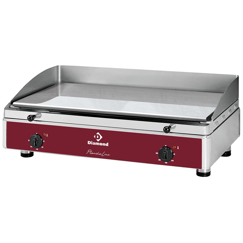 Diamond PLANCHA/3ELCR-N Smooth Top Electric Chrome Coated Cooking Surface Hot Plate