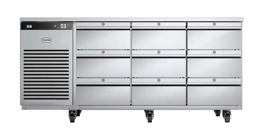 Foster EP1/3H/43-232 EcoPro G3 9 Drawer Refrigerated Counter, 435 Litres