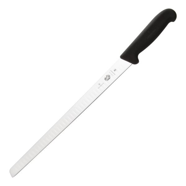 Victorinox Fibrox Scalloped Salmon Knife Black 30.5cm