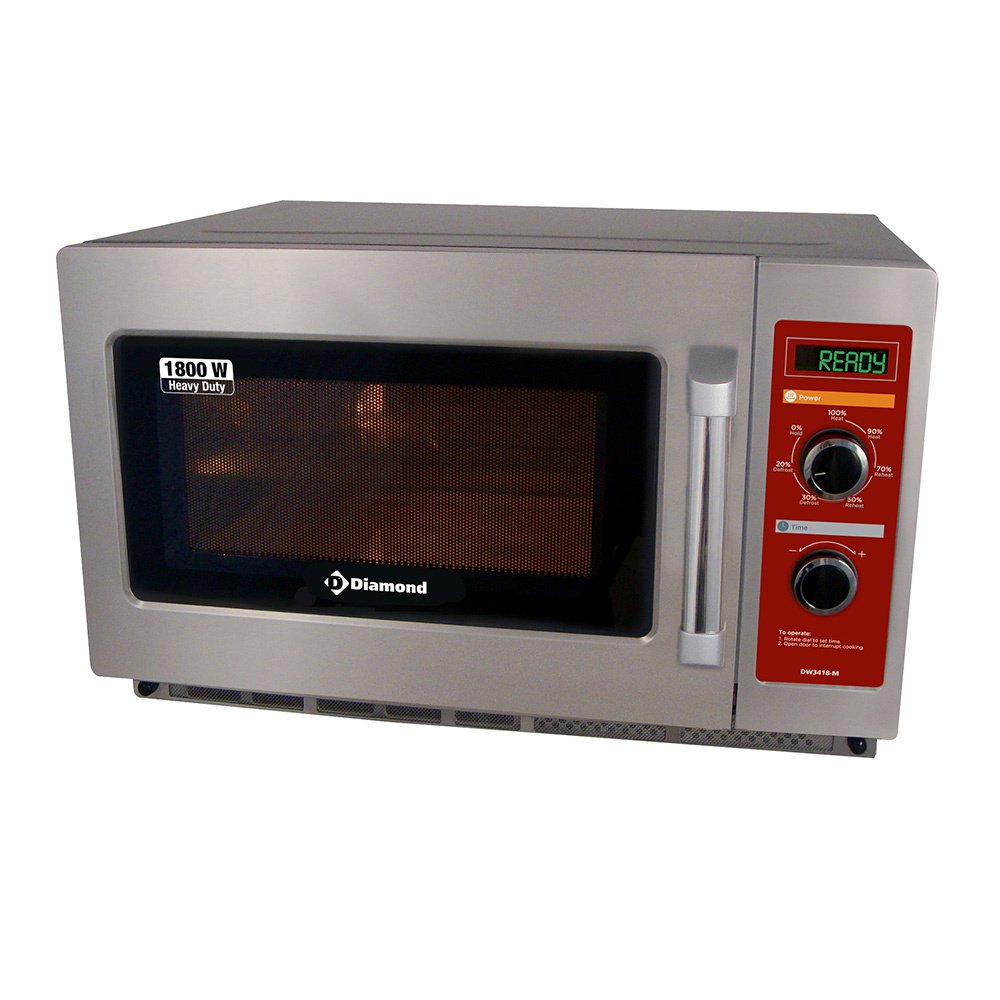 Diamond DW3418-M Stainless Steel Microwave, 1800W