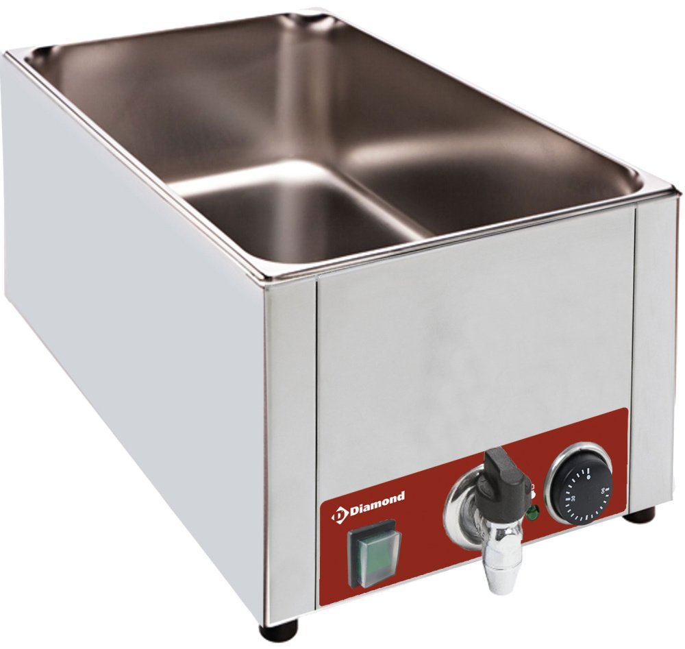 Diamond BMZR/XS Electric Table 1/1 GN Bain Marie, 150mm Deep