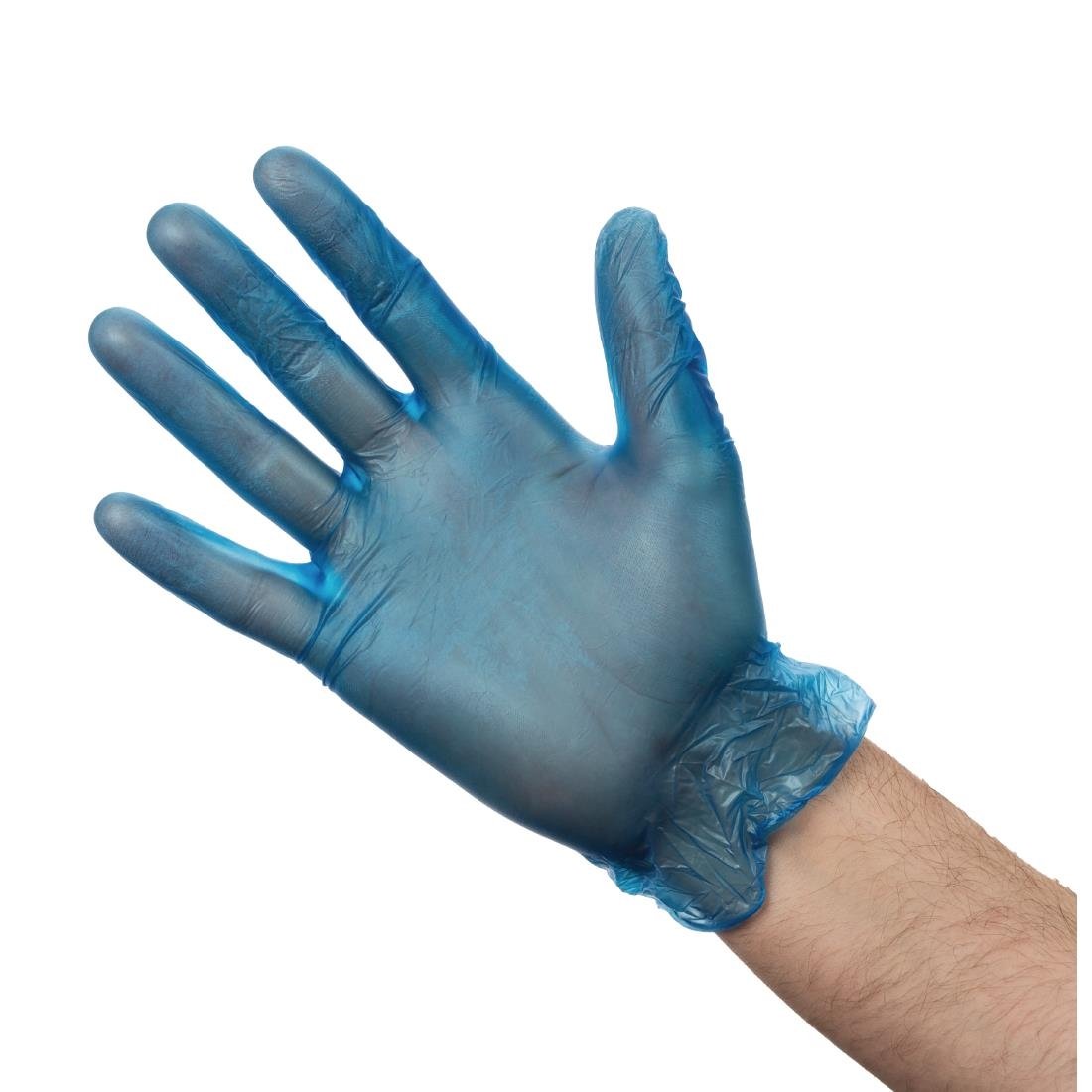 Unicare Powdered Vinyl Gloves Blue Extra Large (100 Pack)