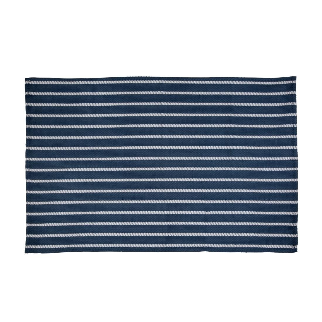 Vogue Butchers Stripe Chef Tea Towel Navy