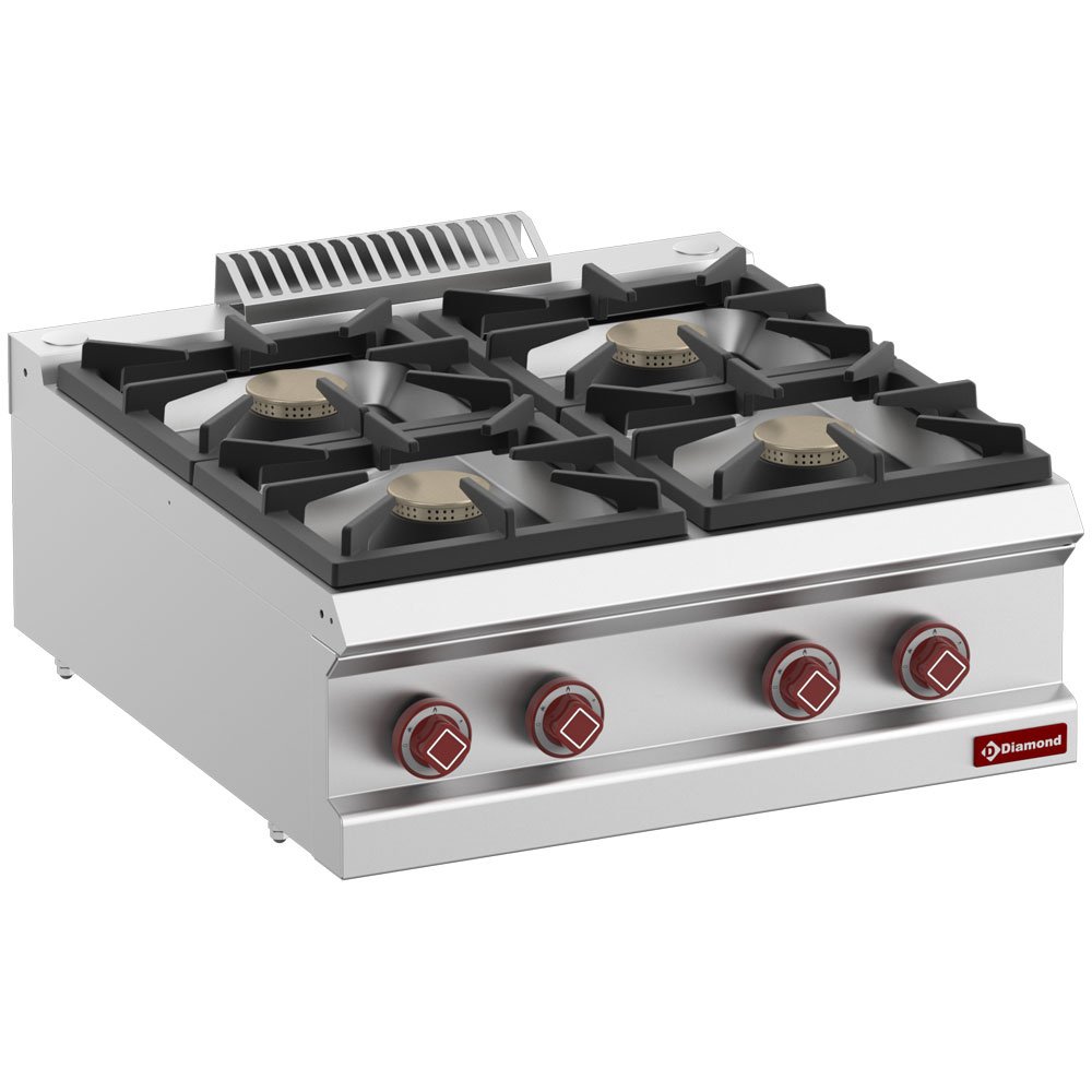 Diamond G7/4B7T-N 4 Burner Countertop Gas Range