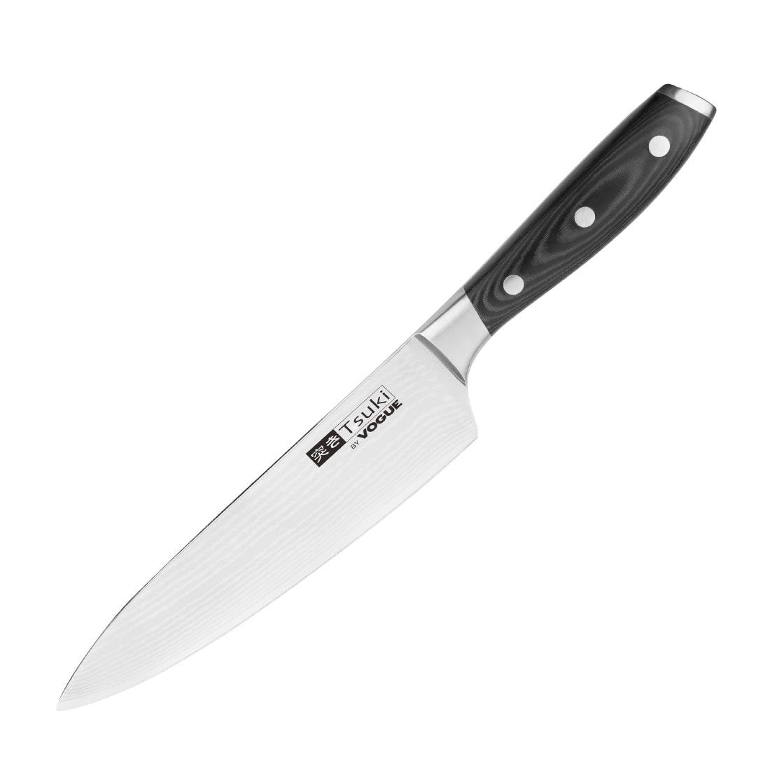Vogue Tsuki Series 7 Chef Knife Black 20.3cm