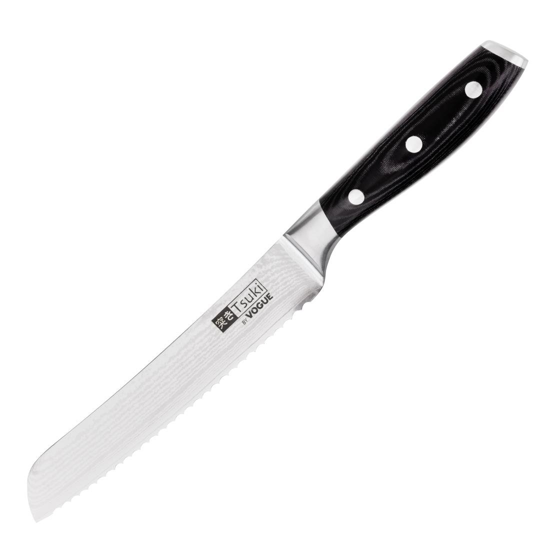 Vogue Tsuki Series 7 Bread Knife Black 20.3cm