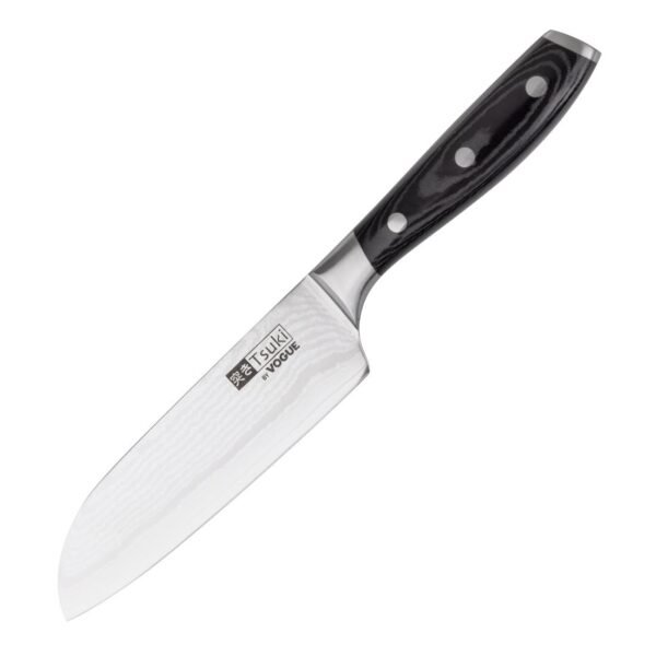 Vogue Tsuki Series 7 Santoku Knife Black 17.8cm