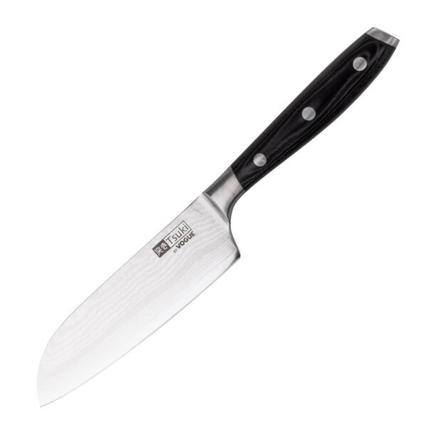 Vogue Tsuki Series 7 Santoku Knife Black 12.7cm