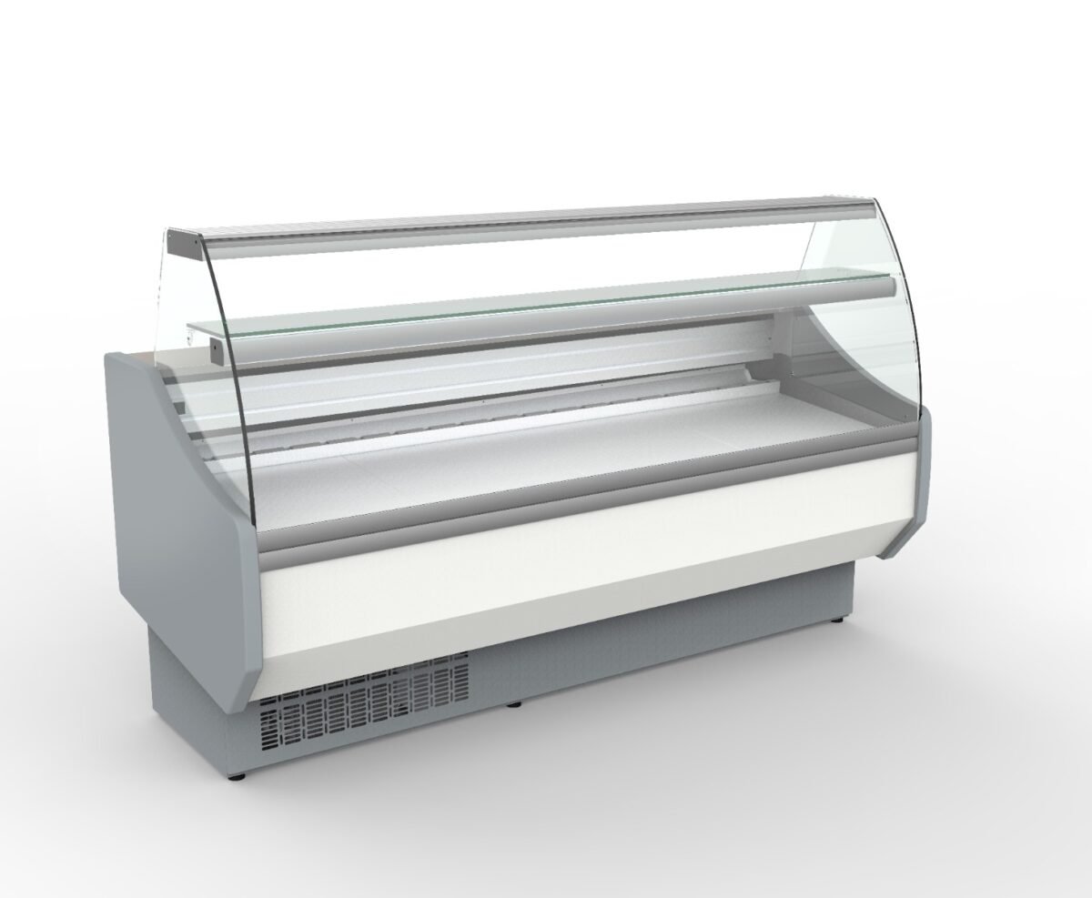 Coreco CVED-8-20-C Curved Glass Serveover, 2025mm