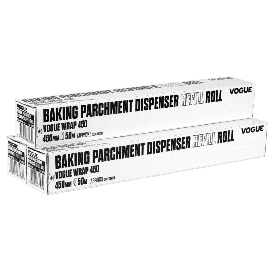 Vogue Baking Parchment 50m fits Wrap450 Dispenser (3 Pack)