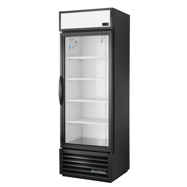 True 1 Glass Door 538Ltr Upright Display Fridge Black GDM-19T-HC-TSL01