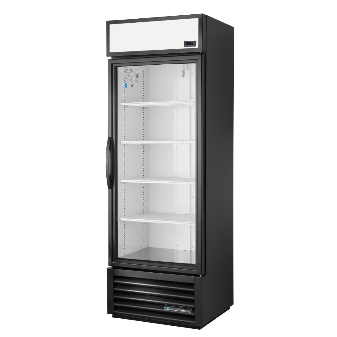 True 1 Glass Door 538Ltr Upright Display Fridge Black GDM-19T-HC-TSL01
