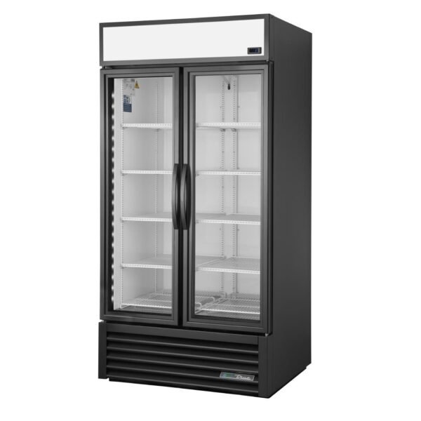 True 2 Glass Door 991Ltr Upright Display Fridge Black GDM-35-HC-TSL01