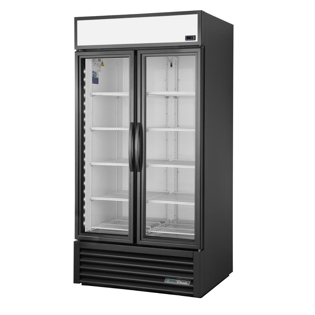 True 2 Glass Door 991Ltr Upright Display Fridge Black GDM-35-HC-TSL01