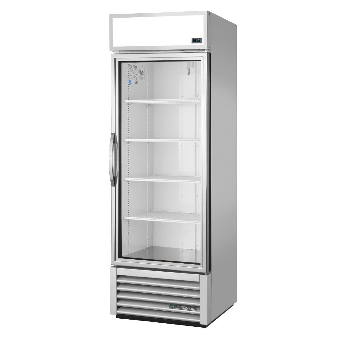 True 1 Glass Door 538Ltr Upright Display Fridge Aluminium GDM-19T-HC-TSL01