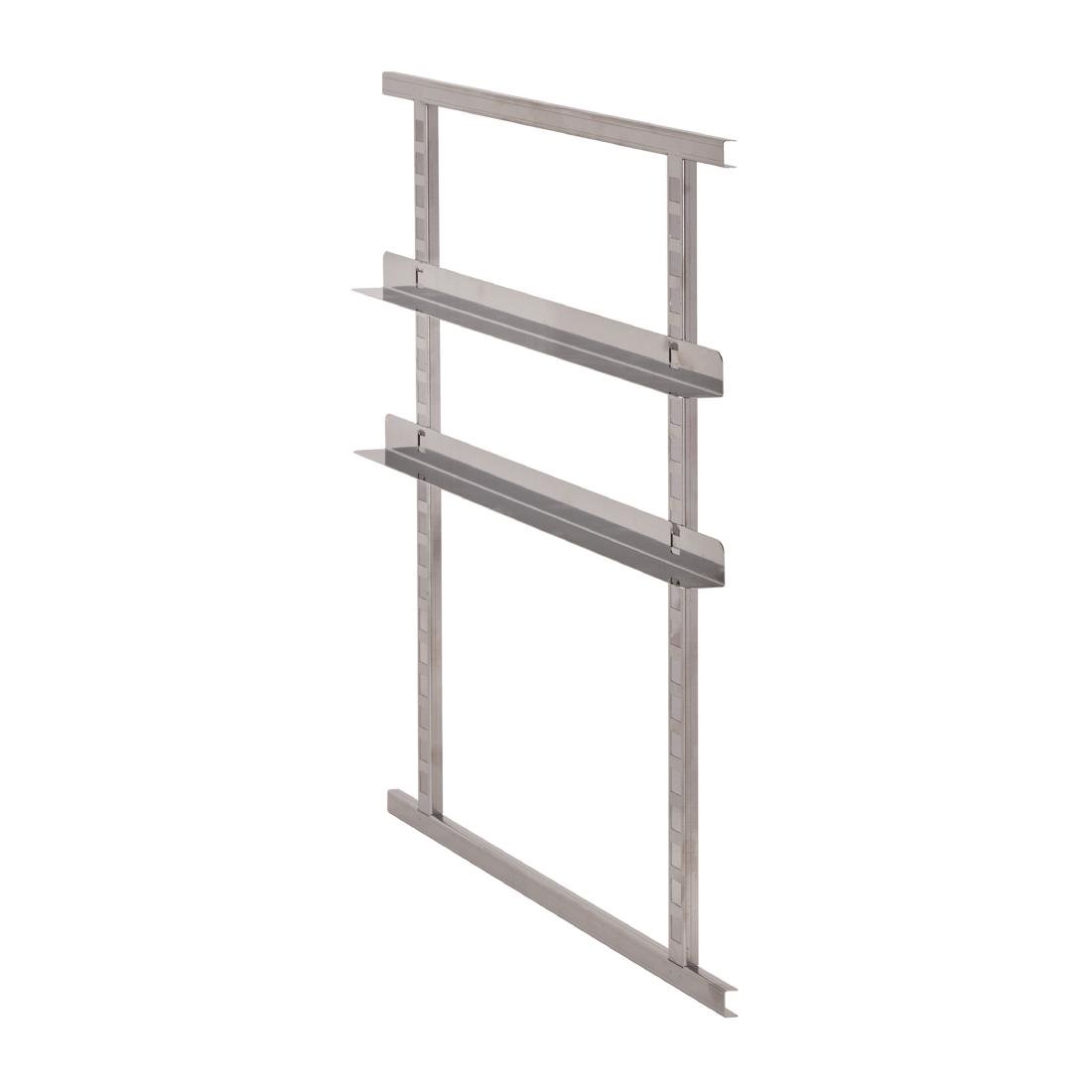 Cambro 4 Stainless Steel Rails & 2 Frames for Front Loading Carrier