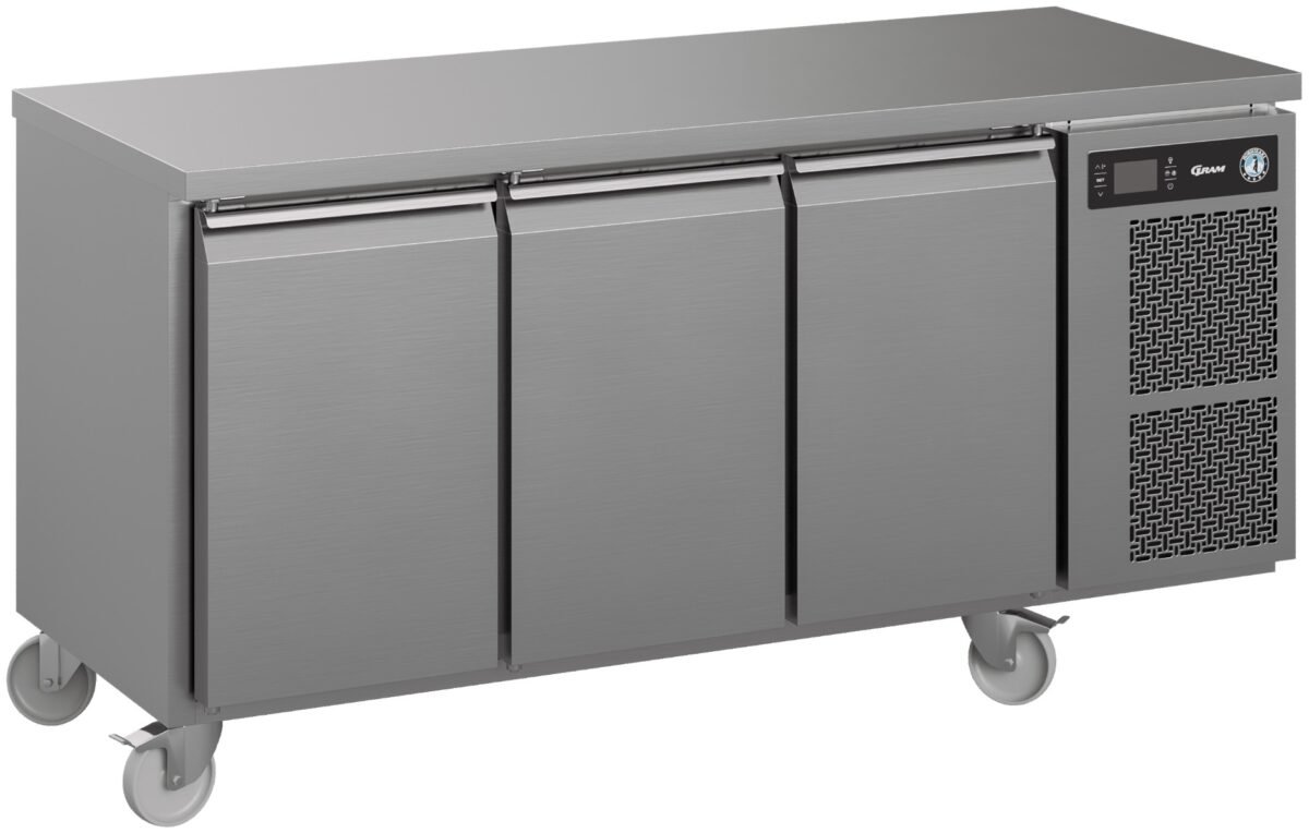 Hoshizaki Premier K 3 A DL DL DR C U 3 Door Stainless Steel Refrigerated Counter, 463 Litres