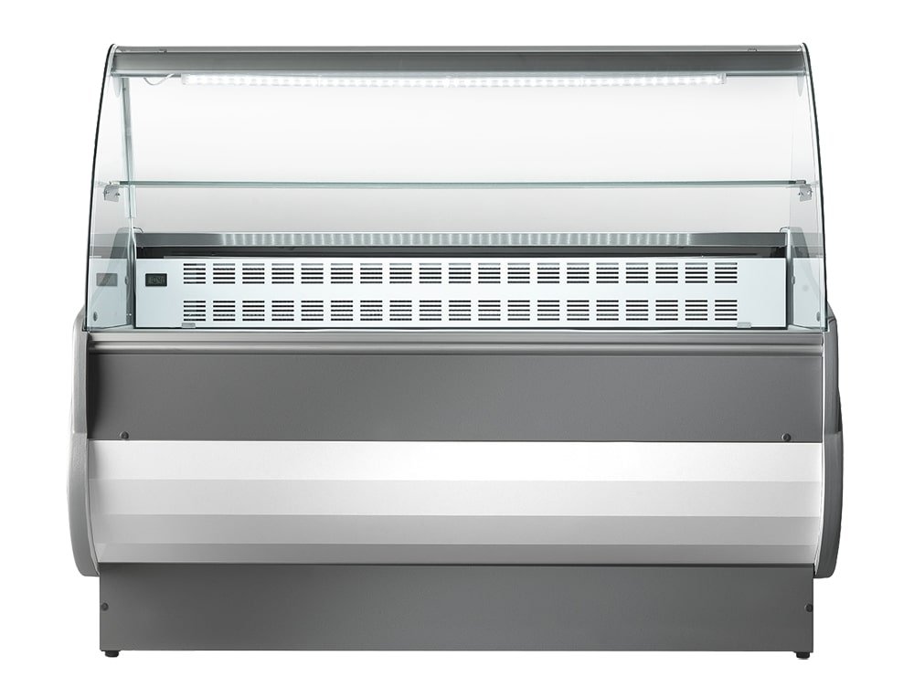 Sterling Pro SALINA80/200VCC Curved Glass Serveover Counter, 2000mm